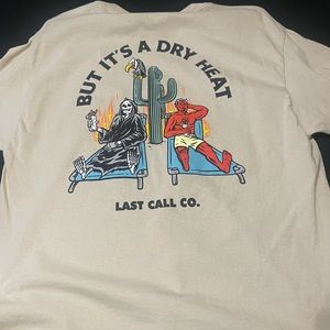 Last call graphic tee size large cream color